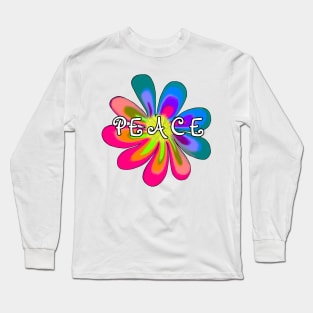 Peace Flower Long Sleeve T-Shirt